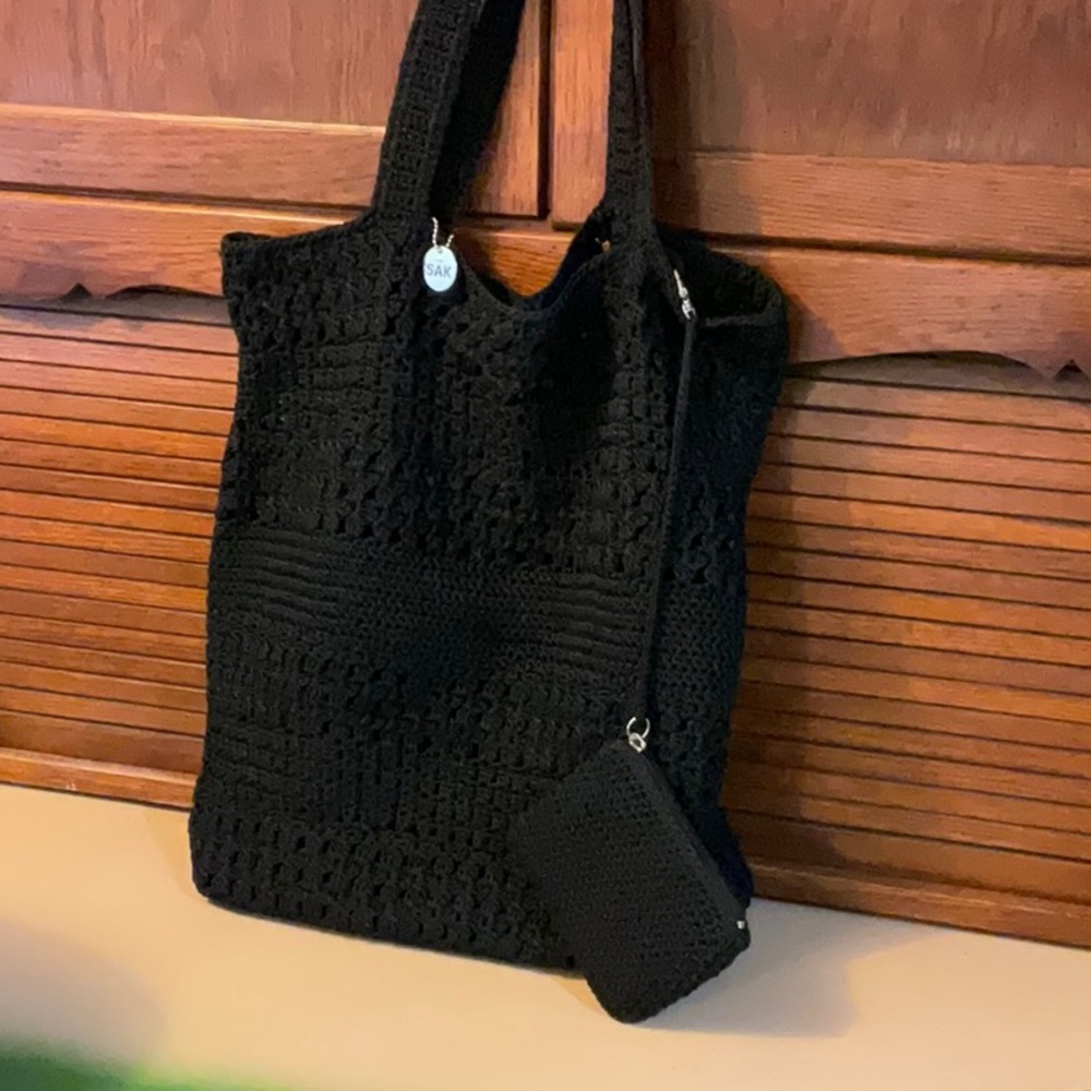 The sack crocheted purse